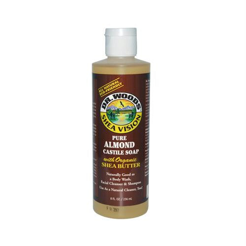 Dr. Woods Shea Vision Pure Castile Soap Almond with Organic Shea Butter - 8 fl oz