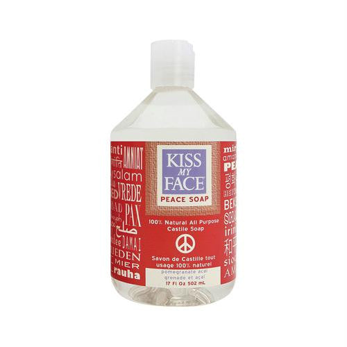 Kiss My Face Castile Peace Soap Pomegranate Acai - 17 oz