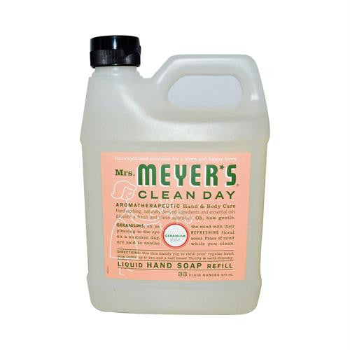 Mrs. Meyers Liquid Hand Soap Refill - Geranium - 33 lf oz