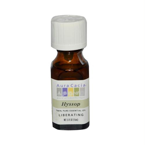 Aura Cacia 100% Pure Essential Oil Hyssop Liberating - .5 oz