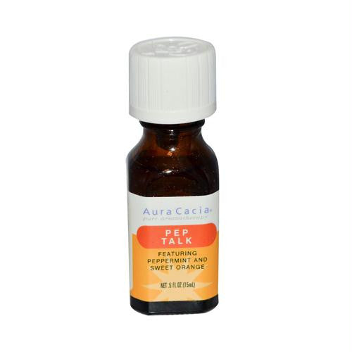 Aura Cacia Essential Solutions Oil Pep Talk Peppermint and Sweet Orange - 0.5 fl oz