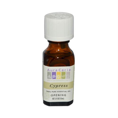 Aura Cacia Essential Solutions Oil Cypress - 0.5 fl oz