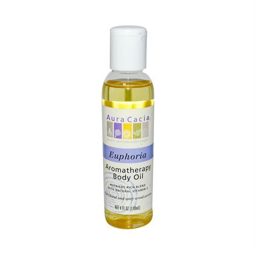 Aura Cacia Aromatherapy Body Oil Euphoria - 4 fl oz