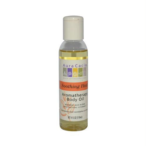 Aura Cacia Aromatherapy Body Oil Soothing Heat - 4 fl oz