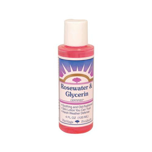 Heritage Products Rosewater and Glycerin - 4 fl oz