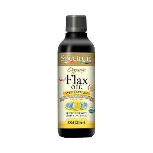 Spectrum Essentials Organic Flax Oil Lemon - 8 fl oz