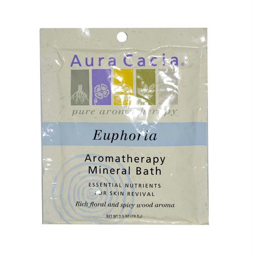 Aura Cacia Aromatherapy Mineral Bath Euphoria - 2.5 oz - Case of 6