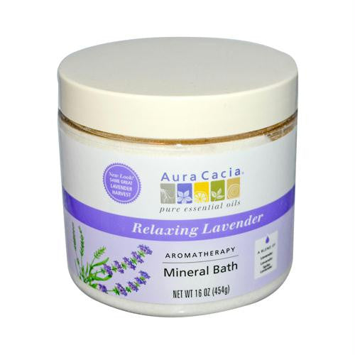 Aura Cacia Aromatherapy Mineral Bath Lavender Harvest - 16 oz