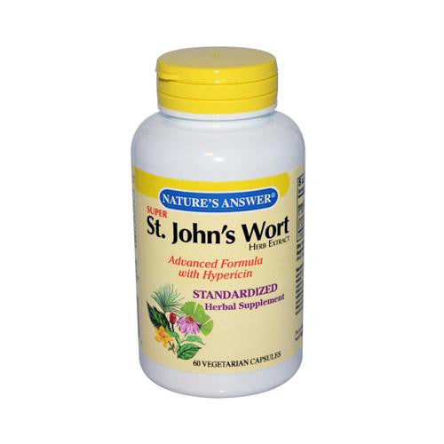 Natures Answer Super St Johns Wort Herb Extract - 60 Vegetarian Capsules