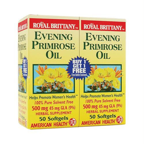 American Health Royal Brittany Evening Primrose Oil Twin Pack - 500 mg - 50+50 Softgels