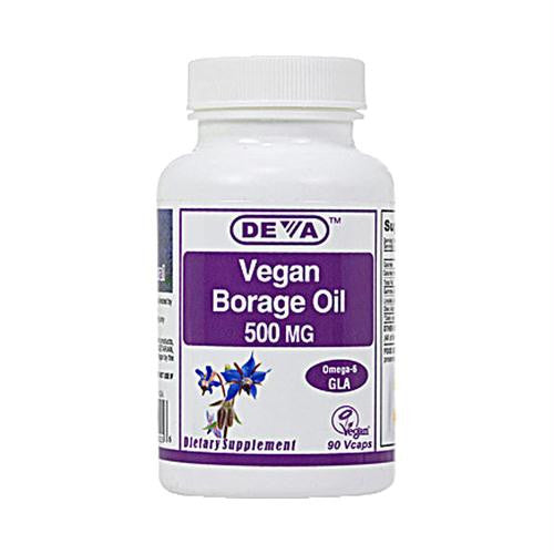 Deva Vegan Borage Oil - 500 mg - 90 Vcaps