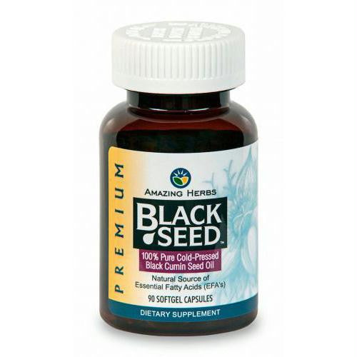 Amazing Herbs Black Seed Oil - 90 Softgel Capsules