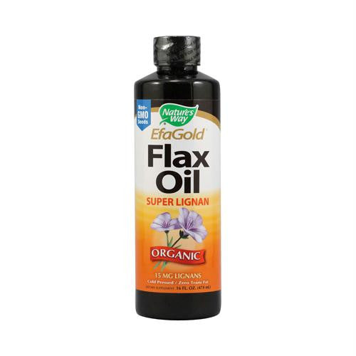 Natures Way EFAGold Flax Oil Super Lignan - 16 fl oz