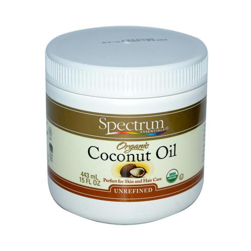 Spectrum Essentials Organic Coconut Oil - Unrefined - 15 oz