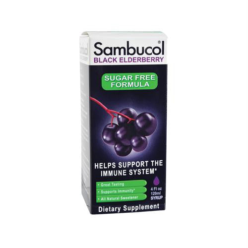 Sambucol Black Elderberry Syrup - Sugar Free - 4 oz