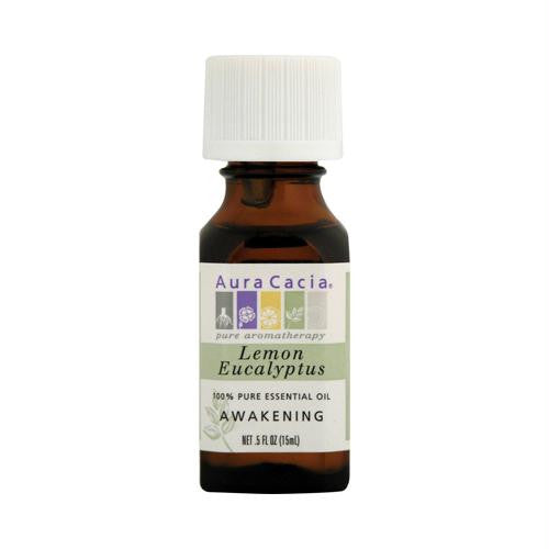 Aura Cacia 100% Pure Essential Oil Lemon Eucalyptus - 0.5 fl oz