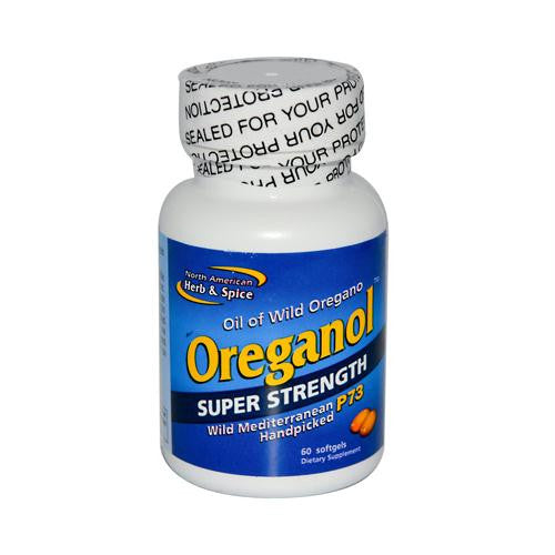 North American Herb and Spice Oreganol Oil of Oregano Super Strength - 60 Softgels