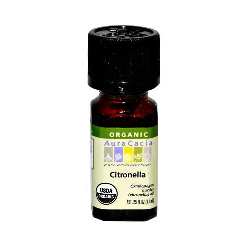 Aura Cacia Organic Essential Oil - Citronella - .25 oz