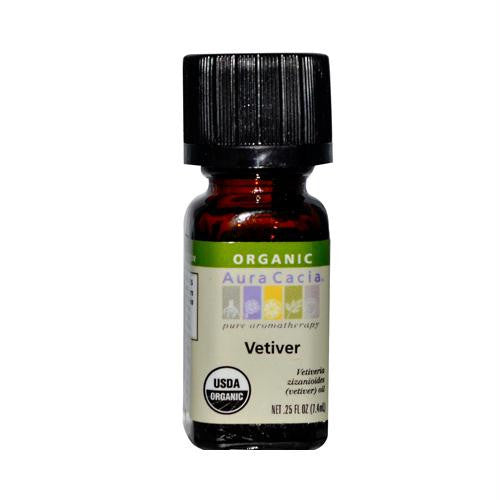 Aura Cacia Organic Essential Oil - Vetiver - .25 oz