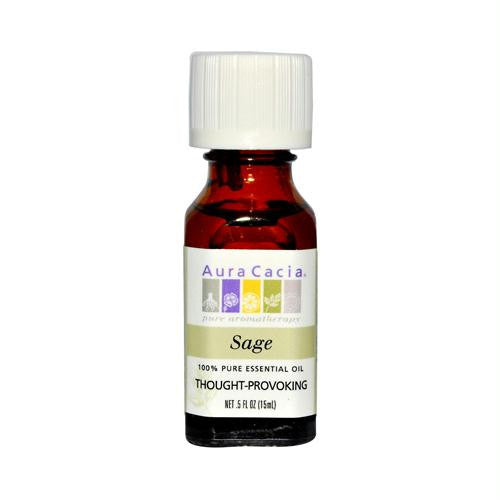 Aura Cacia Essential Oil Sage - 0.5 fl oz