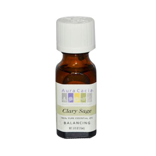 Aura Cacia Essential Oil Clary Sage - 0.5 fl oz