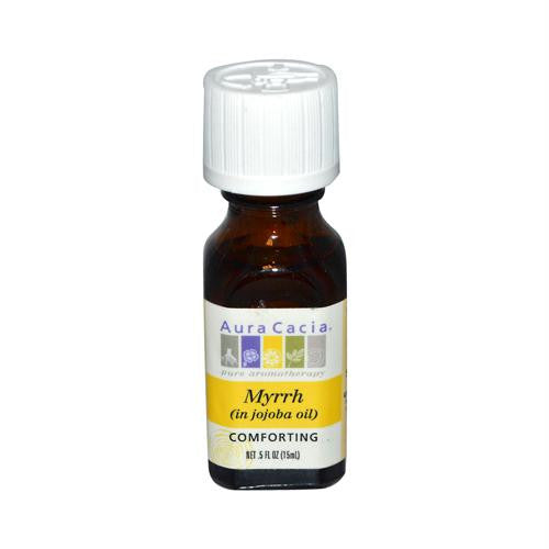 Aura Cacia Myrrh in Jojoba Oil - 0.5 fl oz