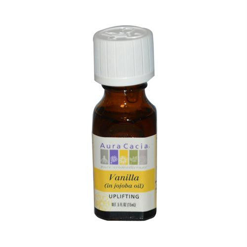 Aura Cacia Vanilla in Jojoba Oil - 0.5 fl oz