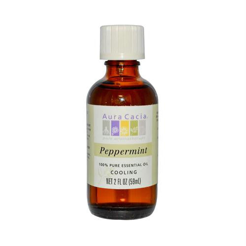 Aura Cacia Peppermint Pure Essential Oil - 2 fl oz