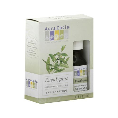 Aura Cacia Pure Essential Oil Eucalyptus Globulus - 0.5 fl oz - Case of 3