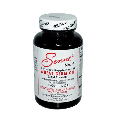 Sonnes No. 3 Wheat Germ Oil - 627 mg each - 120 Caps