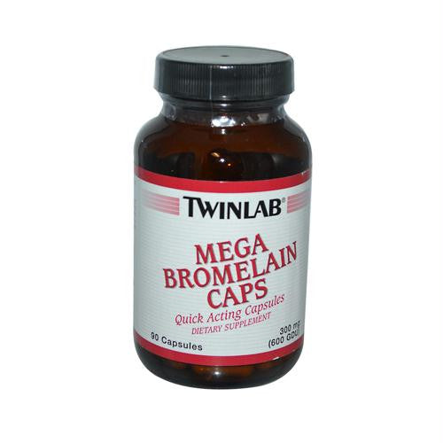 Twinlab Mega Bromelain Caps - 300 mg - 90 Capsules