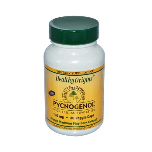 Healthy Origins Pycnogenol - 100 mg - 30 Vegetarian Capsules