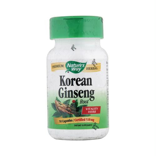 Natures Way Korean Ginseng Root - 50 Capsules