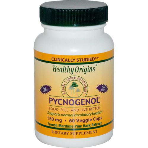 Healthy Origins Pycnogenol - 150 mg - 60 Vegetarian Capsules