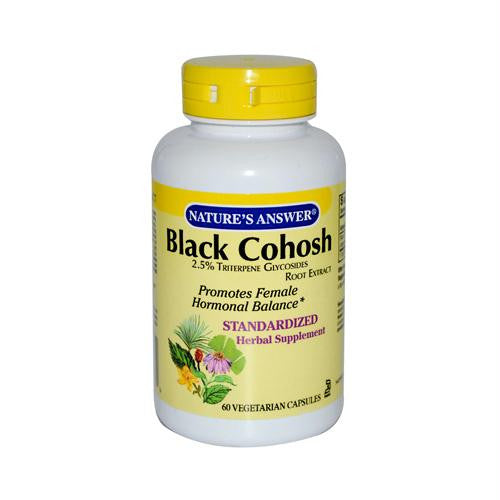 Natures Answer Black Cohosh Root Extract - 60 Vegetarian Capsules