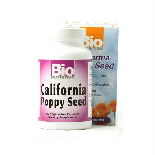 Bio Nutrition California Poppy Seed - 500 mg - 60 Vegetarian Capsules