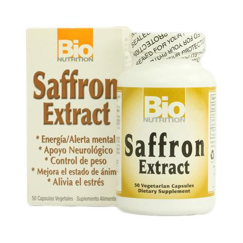 Bio Nutrition Saffron Extract - 50 Vegetarian Capsules