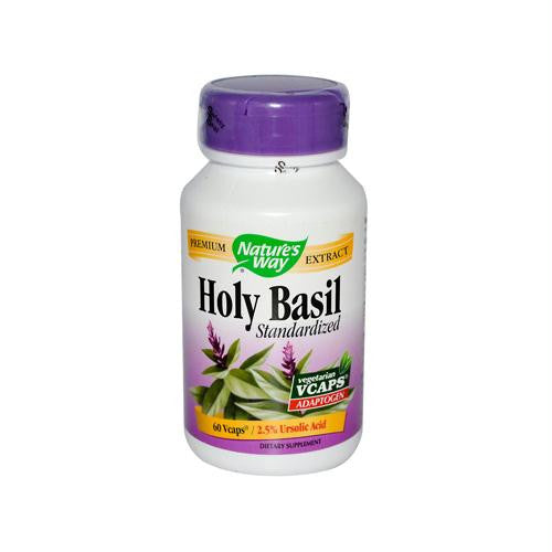 Natures Way Holy Basil Standardized - 60 Vegetarian Capsules — Birds ...