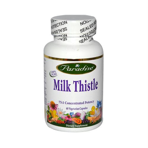 Paradise Herbs Milk Thistle - 60 Vegetarian Capsules