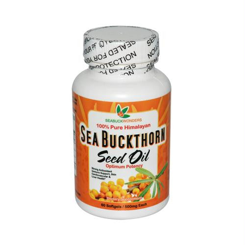 Seabuck Wonders Sea Buckthorn Seed Oil - 500 mg - 60 Softgels