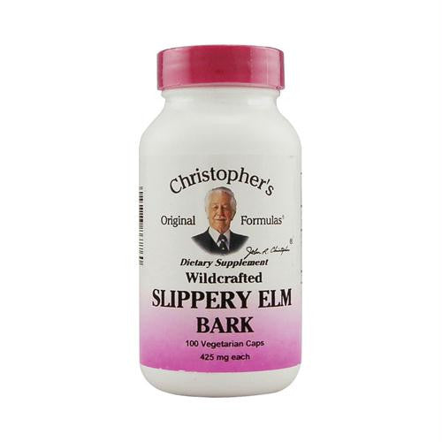 Christophers Slippery Elm Bark - 425 mg - 100 Vegetarian Capsules