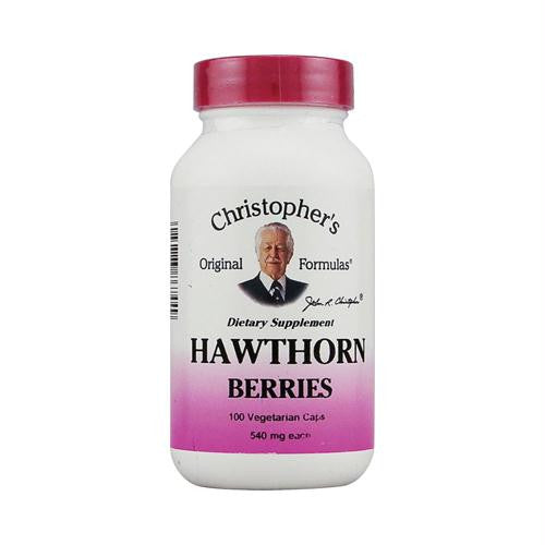 Dr. Christophers Hawthorn Berries - 540 mg - 100 Vegetarian Capsules