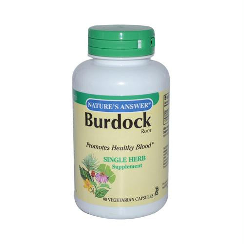 Natures Answer Burdock Root - 90 Vegetarian Capsules