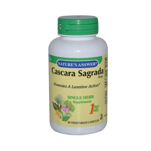 Natures Answer Cascara Sagrada Bark - 90 Vegetarian Capsules