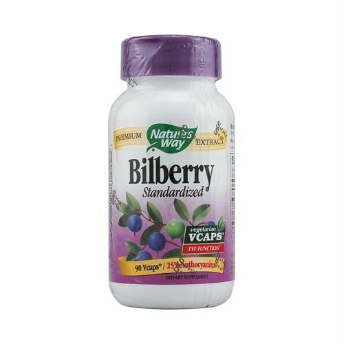 Natures Way Bilberry Standardized - 90 Vcaps