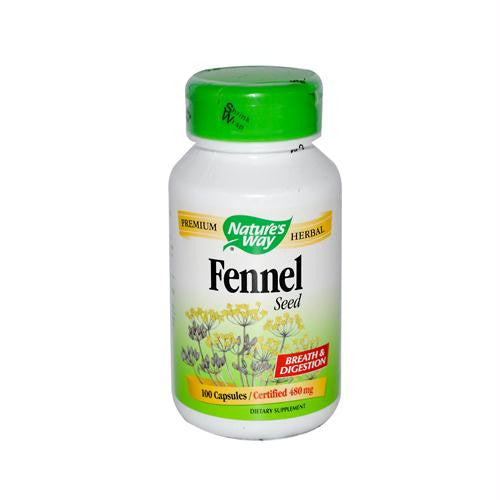 Natures Way Fennel Seed - 100 Capsules