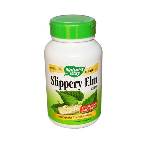 Natures Way Slippery Elm Bark - 100 Capsules