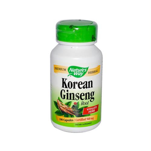 Natures Way Korean Ginseng Root - 100 Capsules