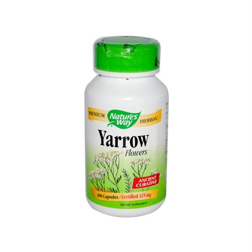 Natures Way Yarrow Flower - 325 mg - 100 Capsules