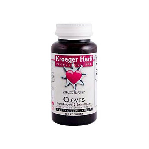 Kroeger Herb Fresh Ground Cloves - 450 mg - 100 Vegetarian Capsules